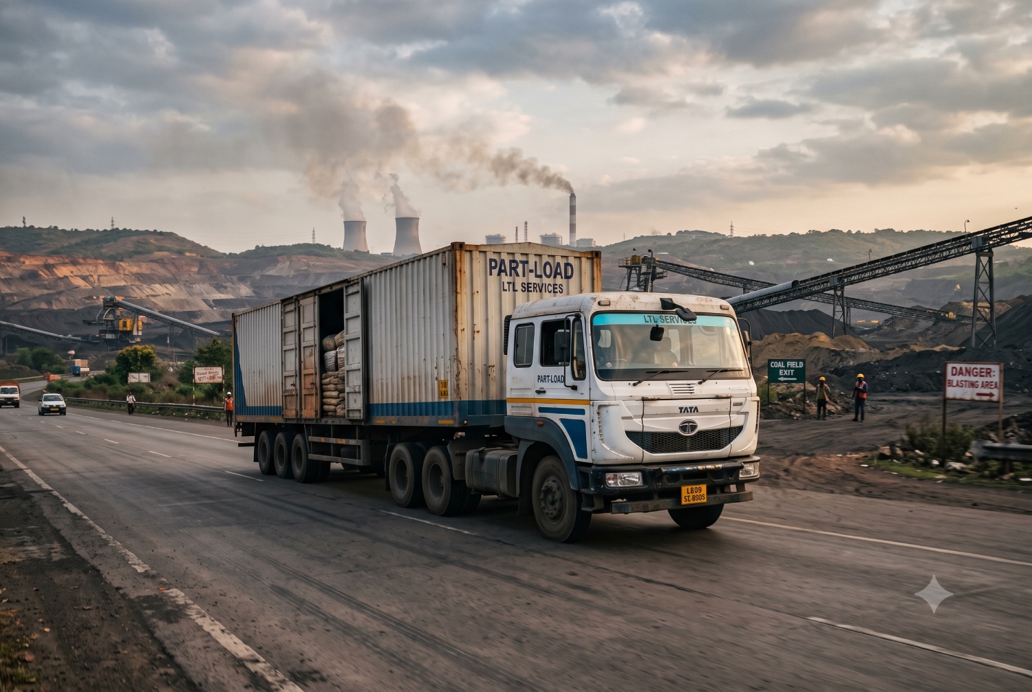LTL truck en-route